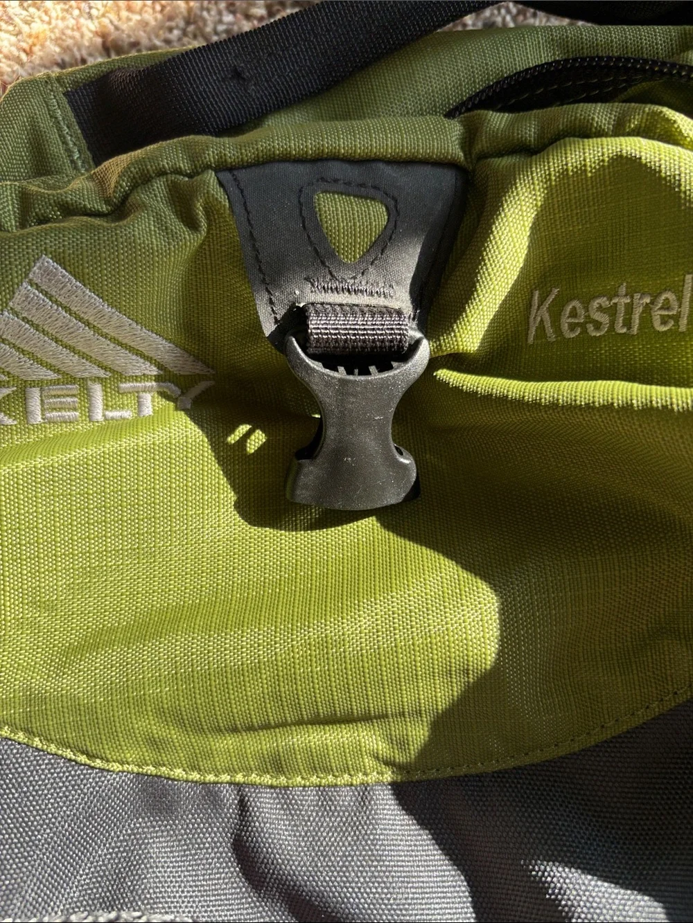 KELTY Kestrel Waist Bag Belt Fanny Pack Hiking Camping Outdoor Lumbar Green Gray